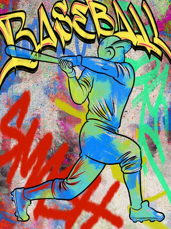 Picture of GRAFFITI BASEBALL PLAYER V2