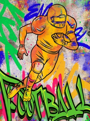 Picture of GRAFFITI FOOTBALL PLAYER V2