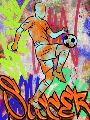 Picture of GRAFFITI SOCCER PLAYER V2