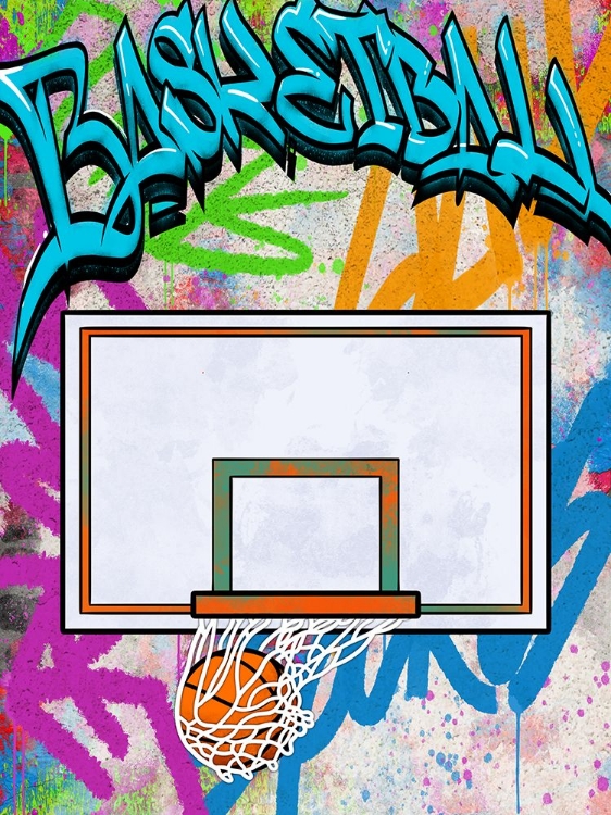 Picture of GRAFFITI BASKETBALL HOOP