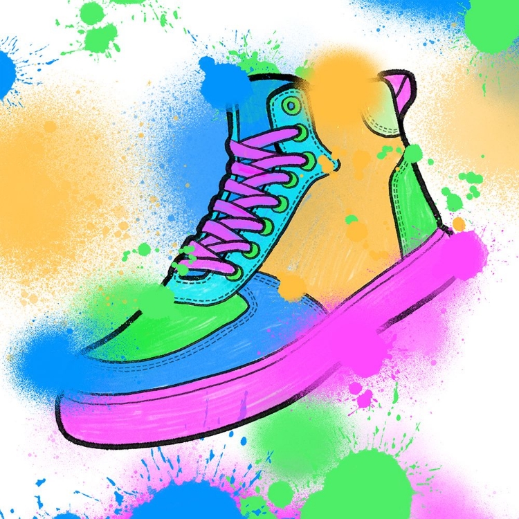 Picture of SPLATTERED SNEAKERS