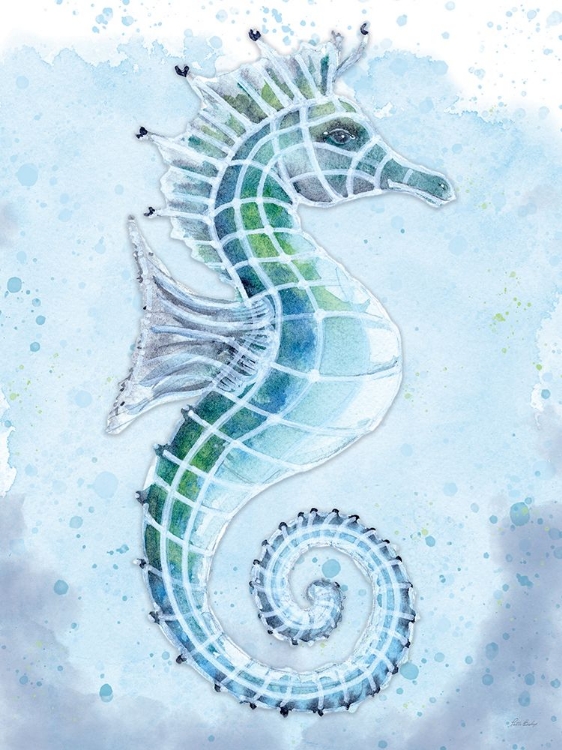 Picture of STAINED GLASS SEAHORSE