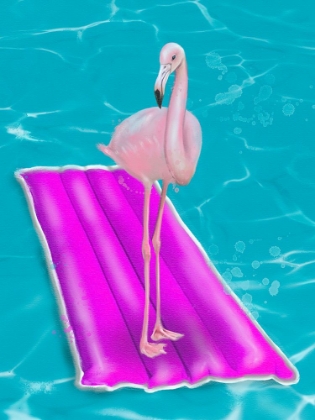 Picture of FLAMINGO ON RAFT