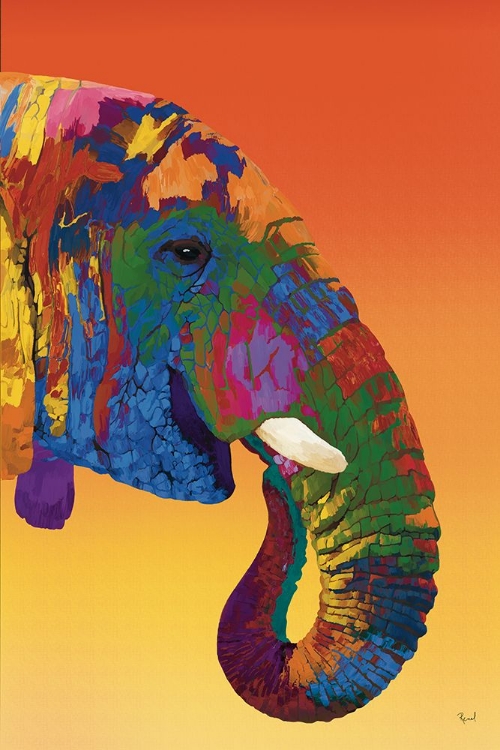 Picture of AFRICAN ELEPHANT IN FULL COLOR