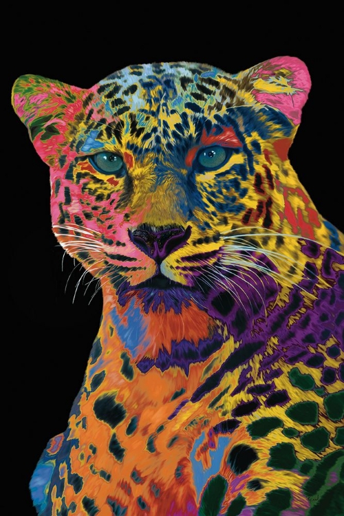 Picture of WILD SPOTS IN FULL COLOR ON BLACK