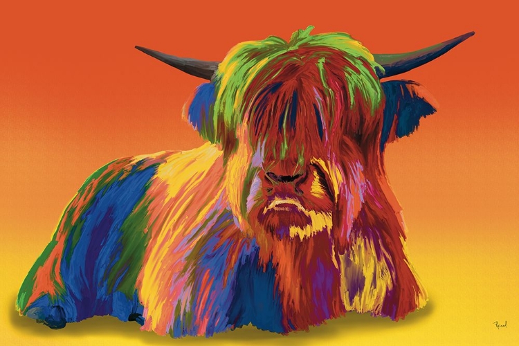 Picture of HIGHLAND COW IN FULL COLOR