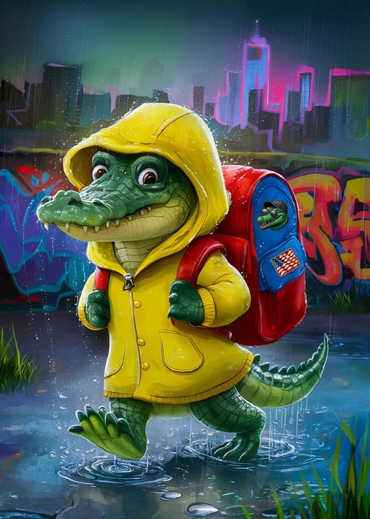 Picture of BABY CROC GOING TO SCHOOL