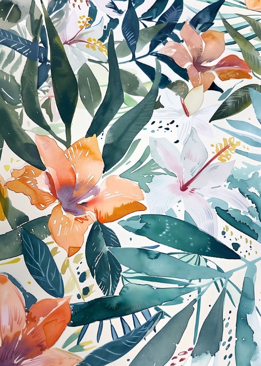 Picture of WATERCOLOR FLORAL 9