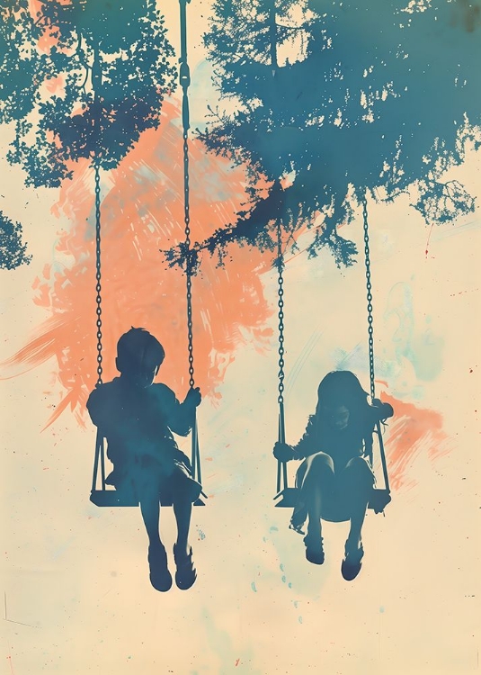 Picture of KIDS ON SWINGS