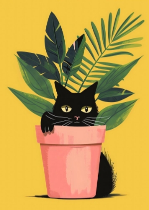 Picture of CAT IN THE PLANT