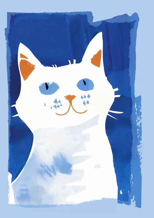 Picture of CAT IN BLUE