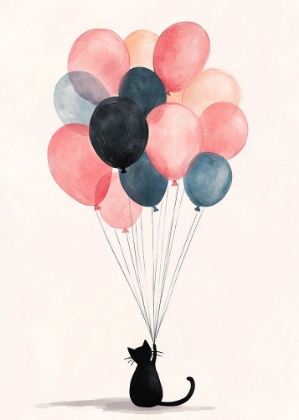 Picture of THE CAT AND THE BALLOONS