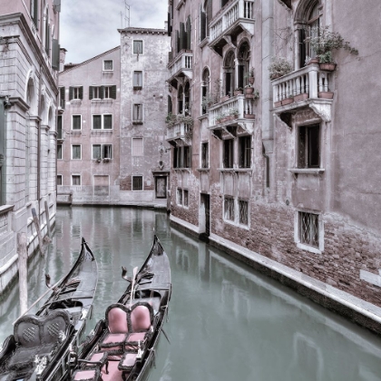 Picture of GONDOLAS IN NARROW CANAL - VENICE - ITALY