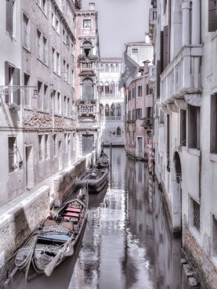 Picture of NARROW CANAL THROUGH OLD BUILDINGS - VENICE - ITALY