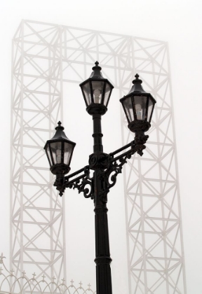 Picture of LAMPOST AND OLD CITY HALL STRUCTURE