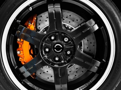 Picture of WHEEL AND ORANGE BRAKE