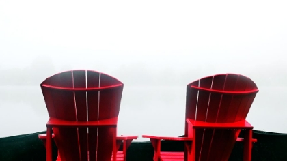 Picture of ANDIRONDACK CHAIRS IN FOG