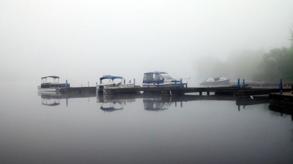 Picture of BOATS MOORED IN FOG