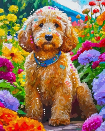 Picture of SITTING LABRADOODLE