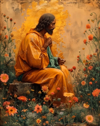 Picture of JESUS CHRIST IN THE GARDEN OF DIVINE CONTEMPLATION