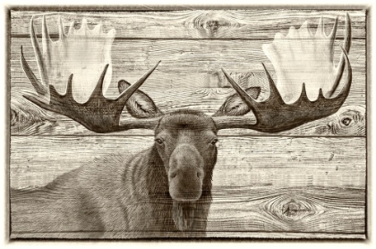 Picture of WOODGRAIN ANTIQUES MOOSE