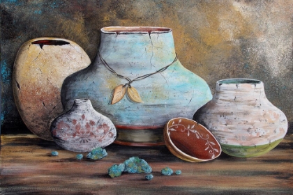 Picture of CLAY POTTERY STILL LIFE-B