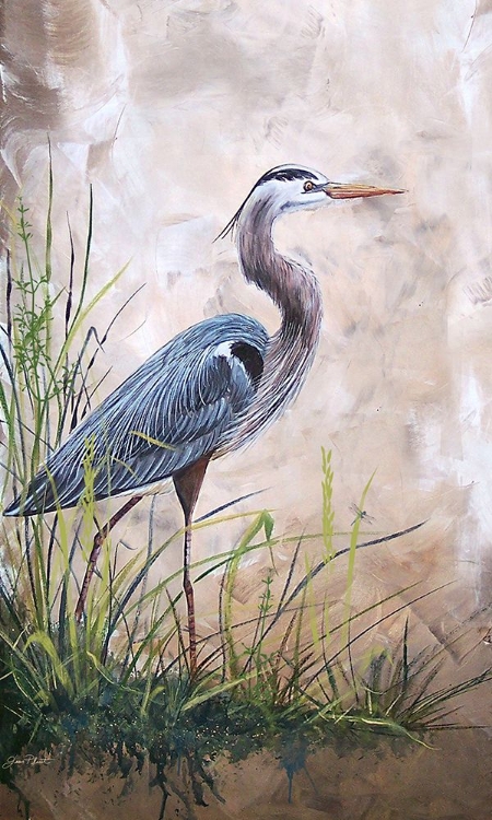 Picture of JP1817_IN THE REEDS-BLUE HERON-A