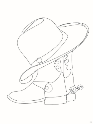 Picture of COWBOY BOOTS N HATS - SPURS