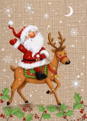 Picture of SANTA ON REINDEER