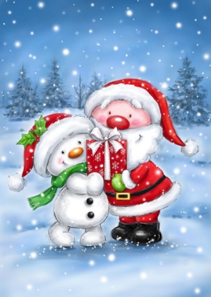 Picture of SNOWMAN AND SANTA