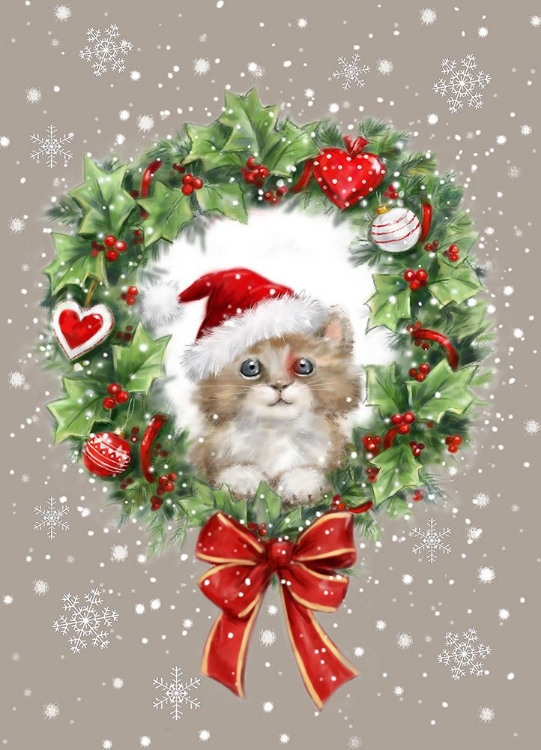 Picture of WREATH AND CAT