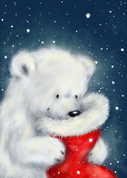 Picture of POLAR BEAR AND CHRISTMAS SOCK