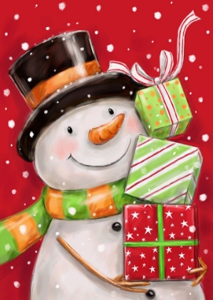 Picture of SNOWMAN WITH PRESENTS 2