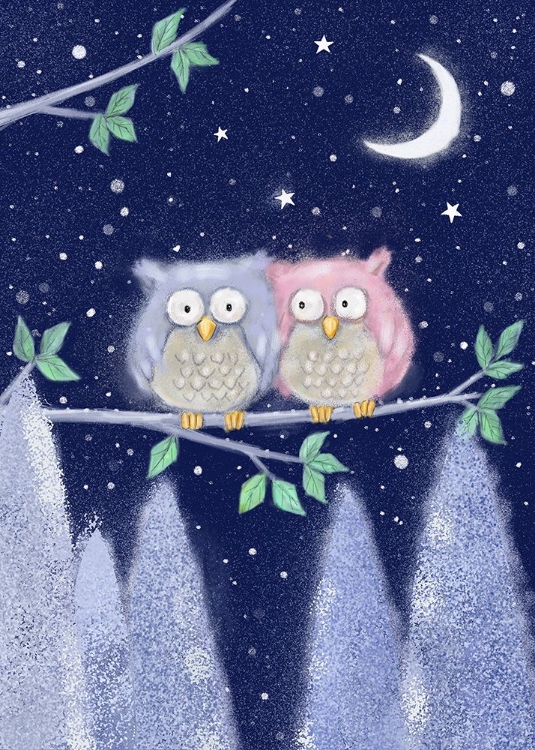 Picture of TWO OWLS