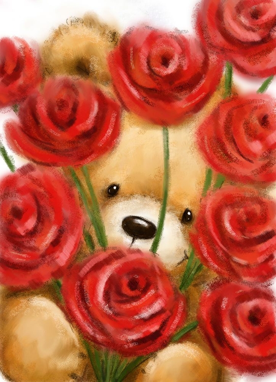 Picture of BEAR WITH ROSES