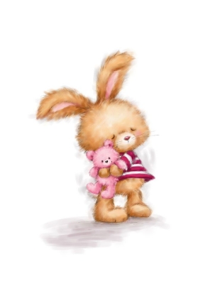 Picture of RABBIT WITH TEDDY