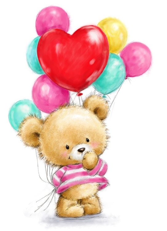 Picture of BEAR WITH BALLOONS