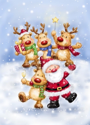 Picture of SANTA WITH REINDEERS 1