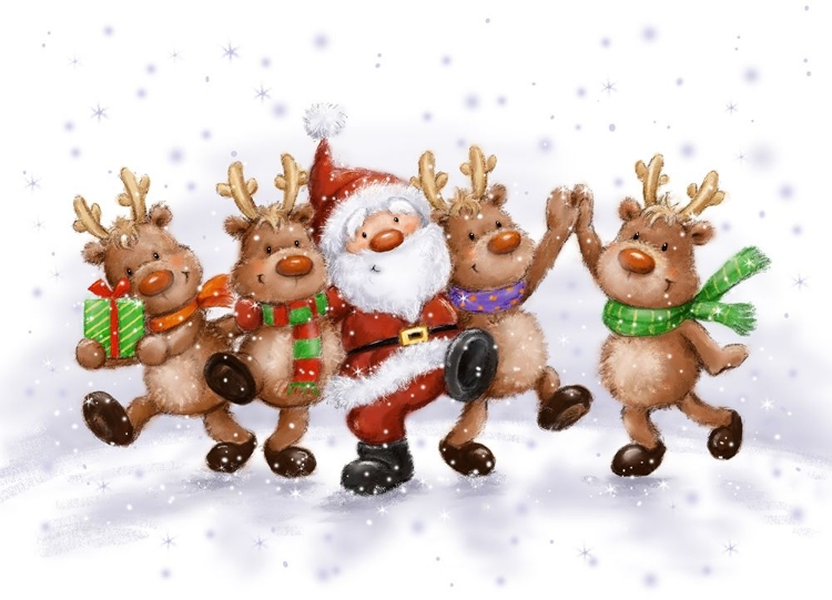 Picture of SANTA WITH REINDEERS 2