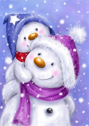 Picture of SNOWMAN AND CHILD