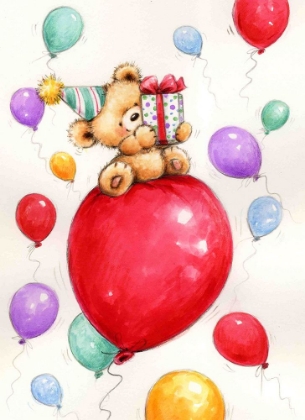 Picture of BEAR WITH BALLOONS