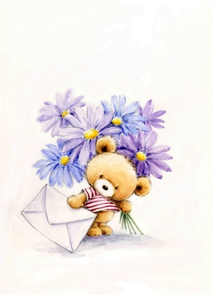 Picture of BEAR WITH FLOWERS