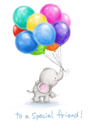 Picture of ELEPHANT WITH BALLOONS