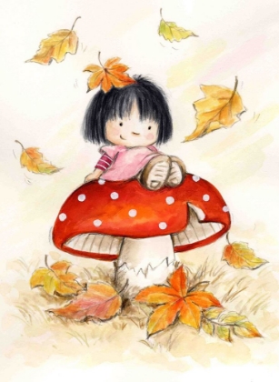 Picture of GIRL ON MUSHROOM