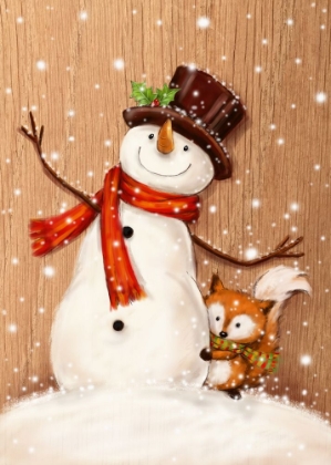 Picture of SNOWMAN AND FOX