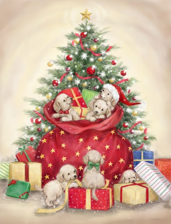 Picture of CHRISTMAS PUPPIES