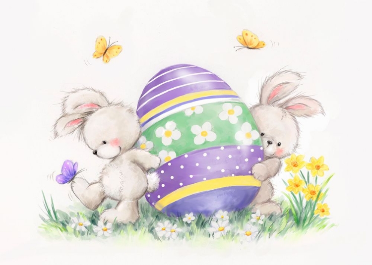 Picture of EASTER RABBITS AND EGG