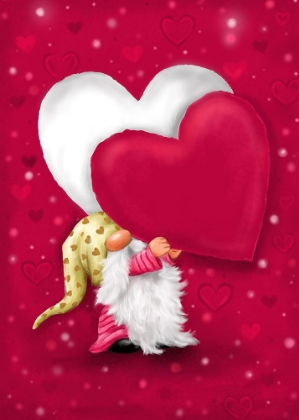 Picture of VALENTINE GNOME WITH HEART