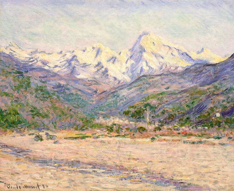 Picture of THE VALLEY OF THE NERVIA - CLAUDE MONET