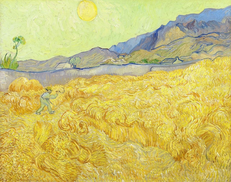 Picture of WHEATFIELD WITH A REAPER - VICENT VAN GOGH